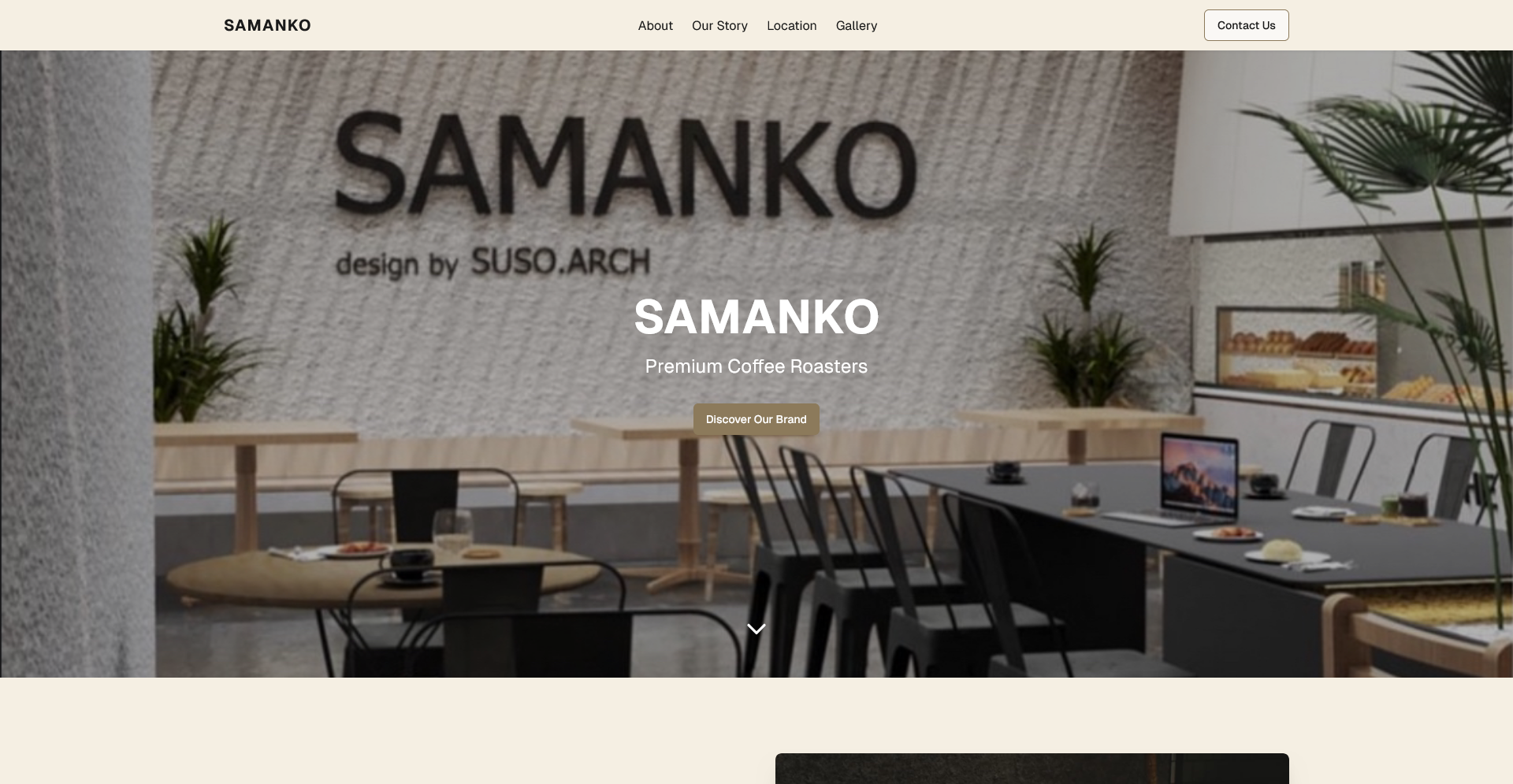 Samanko | Coffee Shop Landing Page - Image 1
