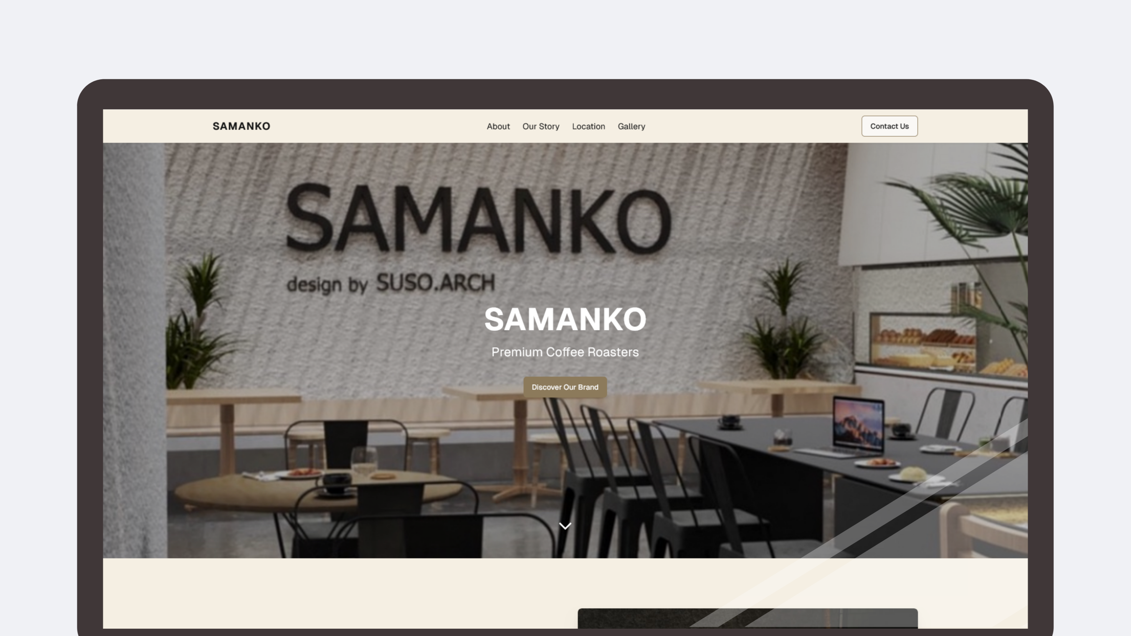 Samanko | Coffee Shop Landing Page